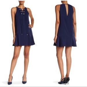 Parker lace up shift dress